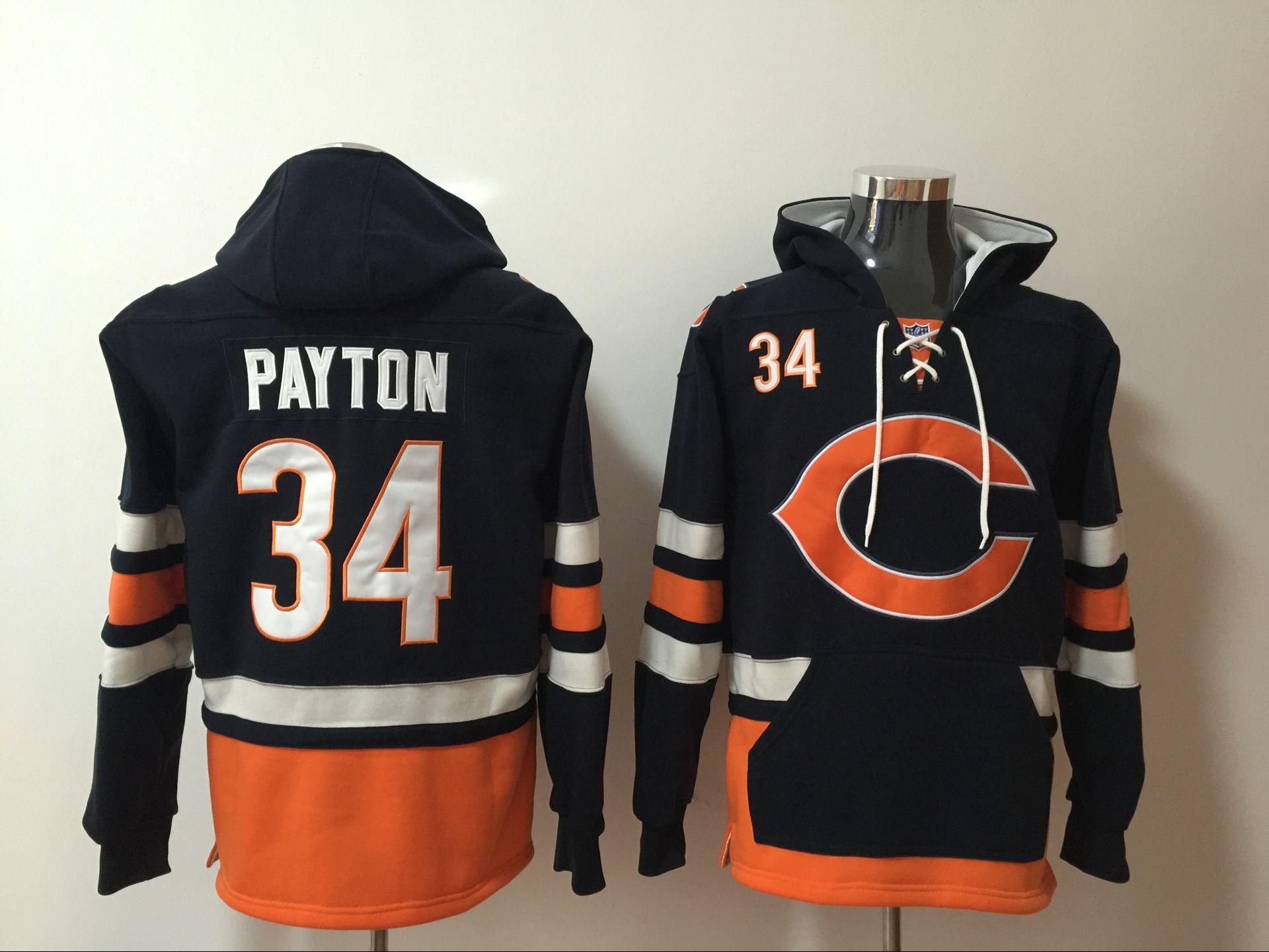 Men NFL Nike Chicago Bears #34 Payton blue Sweatshirts